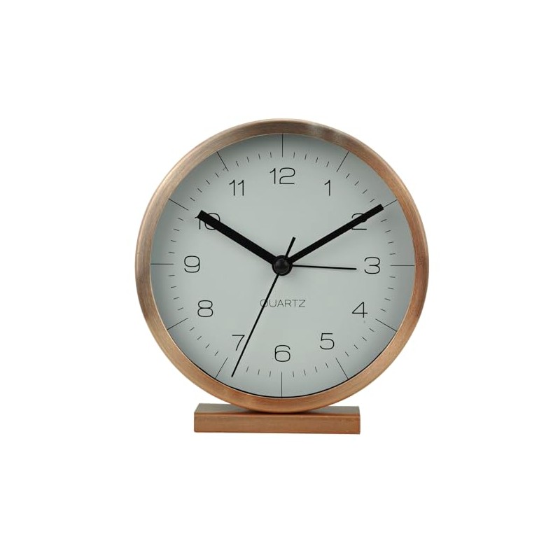 Techno Line Model A Retro Alarm Clock, Analogue, Sweeping Seconds