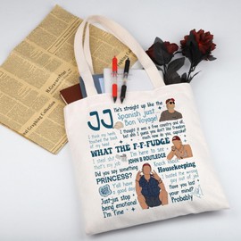 WSNANG Outer TV Show Inspired Gift JJ Maybank Shoulder Bag OBX Tote Bag Pogue Friends Gift TV Show Fans Gift (CA JJ TB)