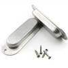 Bestgle 2 Pack Oval Flush Door Pull Handles Handles, Stainless