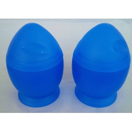 CHECKYSDEALS SET OF TWO Microwave Egg Cooker Poacher Scramble Eggs SOFT MEDIUM BENEDICT