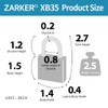 Zarker XB35 8-Digit Push Button Combination Padlock, 4 Digit Locking
