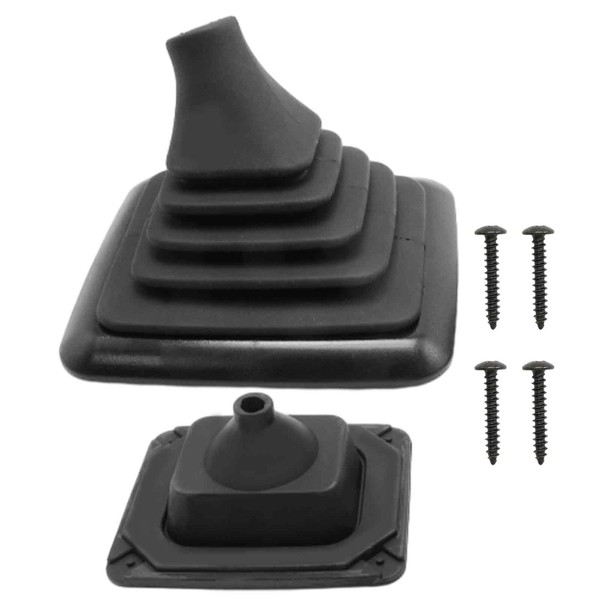 Vkinman F5TZ-7277-BA Manual Transmission Shift Boot with Mounting Bracket, Replacement
