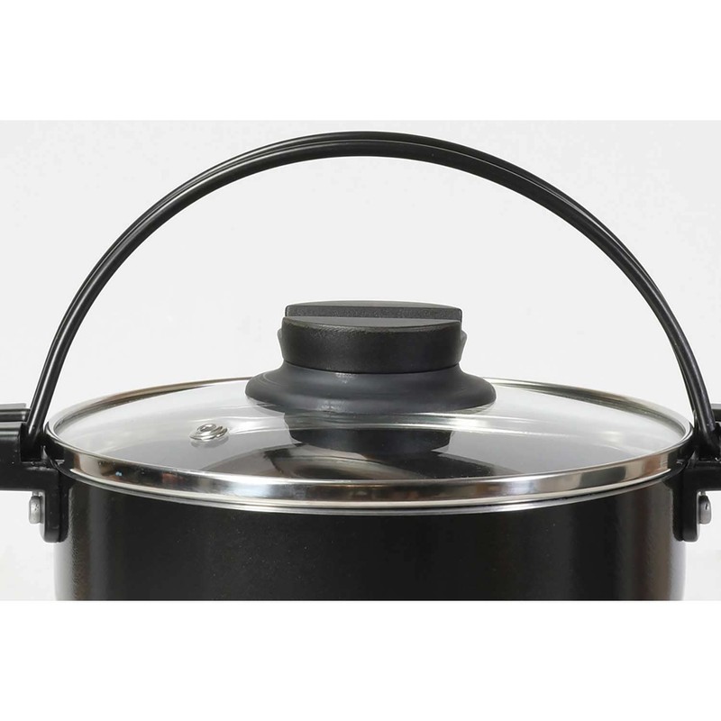 Bestco NQ-0061 IH Sukiyaki Pot with Glass Lid, 6.3 inches
