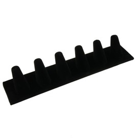 MEETOOT Black Velvet 6-finger ring display Stand and organizing stand