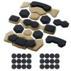 Yzpacc Airsoft Helmet Padding Helmet Pads Set, Fourth Generation Khhai