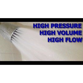Delta High Flow  *13.5 GPM*  High Pressure Shower Head by WATER BLASTER * Soft Hi Flow