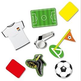 24 Pieces Football Confetti Table Decoration Football Party XXL