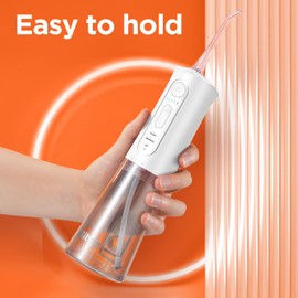 Munddusche Kabellos, Bitvae Munddusche 3 Modi & 5 Intensitäten, Munddusche Testsieger mit 6 Jet-Tipps, Tragbare Zahndusche für Entfernt Speisereste und Reinigt Die Zähne (White),Water Flosser