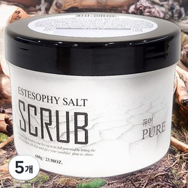 Este Sophie Natural Pore Cleaning Salt Scrub Pure Unscented 5 Pieces 680g / 에스테소피 자연유래 모공청소 솔트 스크럽 퓨어무향 5개 680g