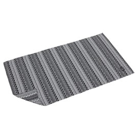 Captain Stag UP-2567 Camping Leisure Seat Mat, Rug, 39.4 x 70.9 inches (100 x 180 cm), Storage Bag Included, Geometric, CS Black Label