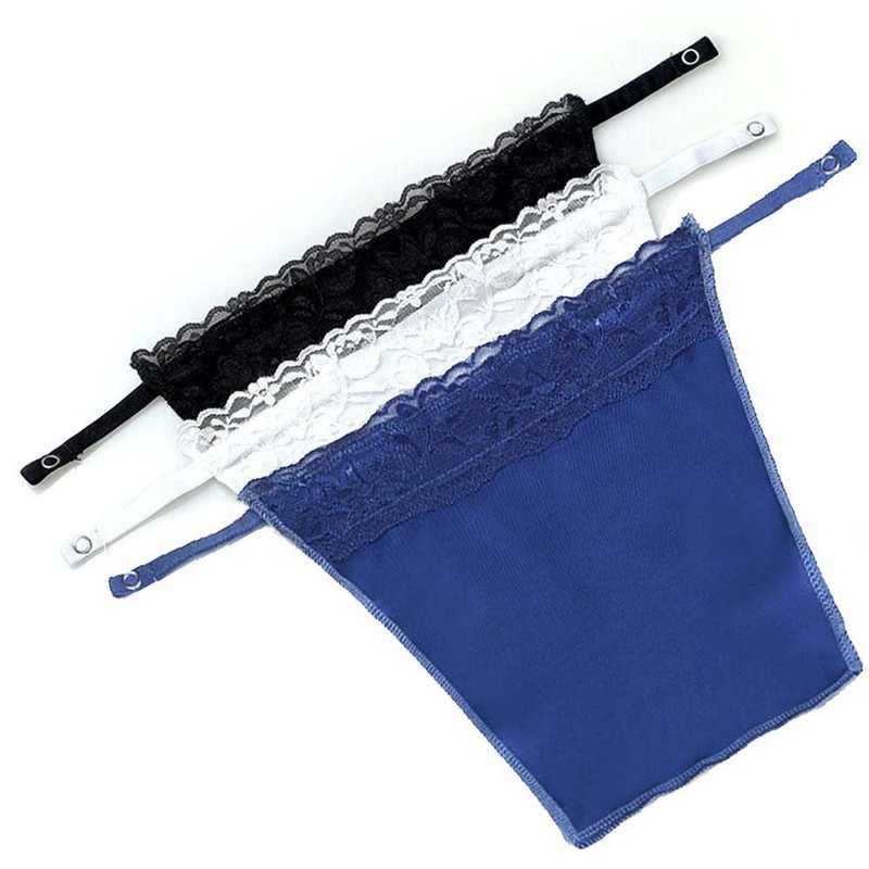 Metyou 8pcs Lady Lace Clip-on Mock Camisole Bra Insert Overlay