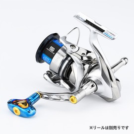 Gomexus CJ50 Reel Handle, Shimano Spinning Reel, Single Handle, Twin Power, Stella, Sepfia Replacement, 2.0 inches (50 mm), Mr. Yugawa, Titanium Handle Knob Included, For Egging, Flounder, Light Game,