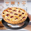 2Pcs Quiche Pan 22cm+28cm Non-Stick Flan Tins with Loose Base