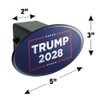 Graphics & More Trump 2028 Oval Tow Hitch Cover Trailer