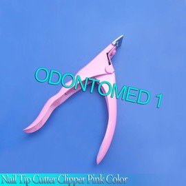 ODM Nail Tip Cutter Clipper Acrylic Artificial Manicure New Pink Color, B-781