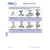 PIC Gauges NV-B-1/4-MXM Brass Needle Valve, 1/4" Male NPT X