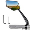 DRCKHROS Handlebar Bike Mirror E-bikes Mirrors Safe Clear Glass Mirrors,