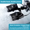 hygger 2100GPH Double Head Aquarium Wave Maker, Quiet 5W Aquarium