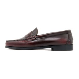 MARTTELY Men's Business Shoes Leather Sole Frame Stitched Premium Penny Loafer, bordeaux
