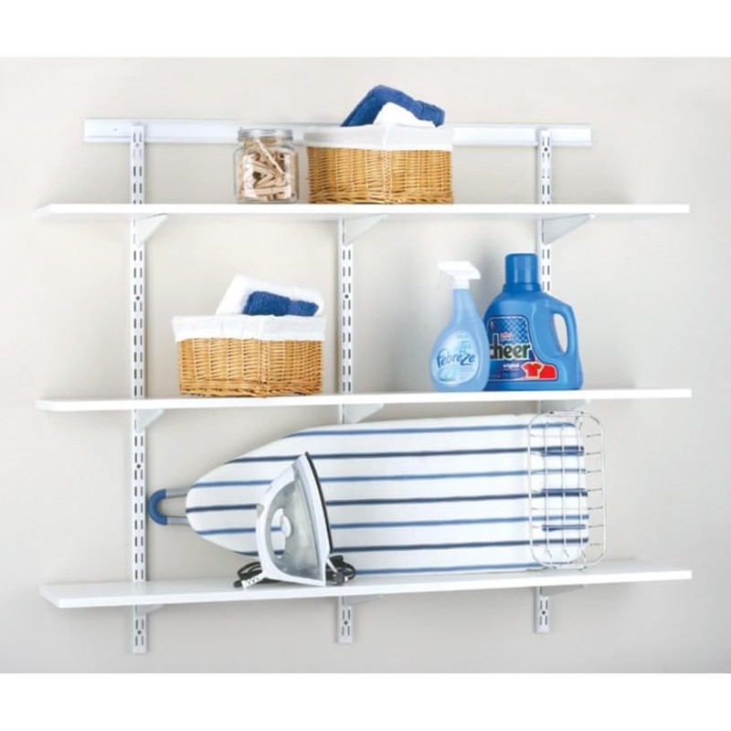 Knape & Vogt, Black, John Sterling Dual Trak Adjustable Wood