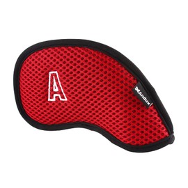 Andux Golf Club Head Covers for Irons Mesh Double Numbered Iron Covers with Embroidered Numbers 10pcs/set MT/S14(Red)
