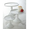 Milk White 6" Glass Cake Stand - By Mosser Glass