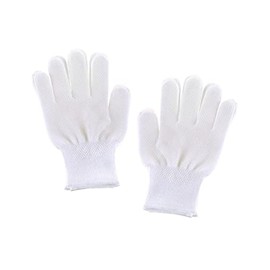 5 Pairs Cotton Blend Work Gloves White Extra Grip Non Slip Cotton Multipurpose