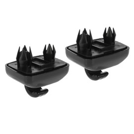 Unifizz 2pcs Car Plastic Sun Visor Hook Clip Bracket Retainer 8U0857562 for AD A1 A3 A4 A5 Q3 Q5 S3 S4 S5 RS3 RS4 RS5 Black 8E0857562