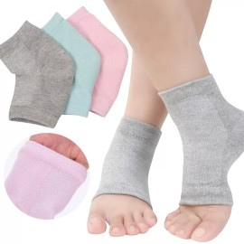 Universo en Linea Calcetines Taloneras Sin Dedos Gel Hidratante Pies 3 Pares F