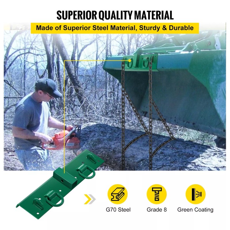 Vevor Ganchos De Sujeción Con Perno Para Tractor Compacto