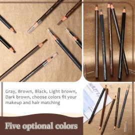 5 Lapiz Cejas Delineador Lapiz De Ojos Cafe Maquillaje Cera                                                                                           