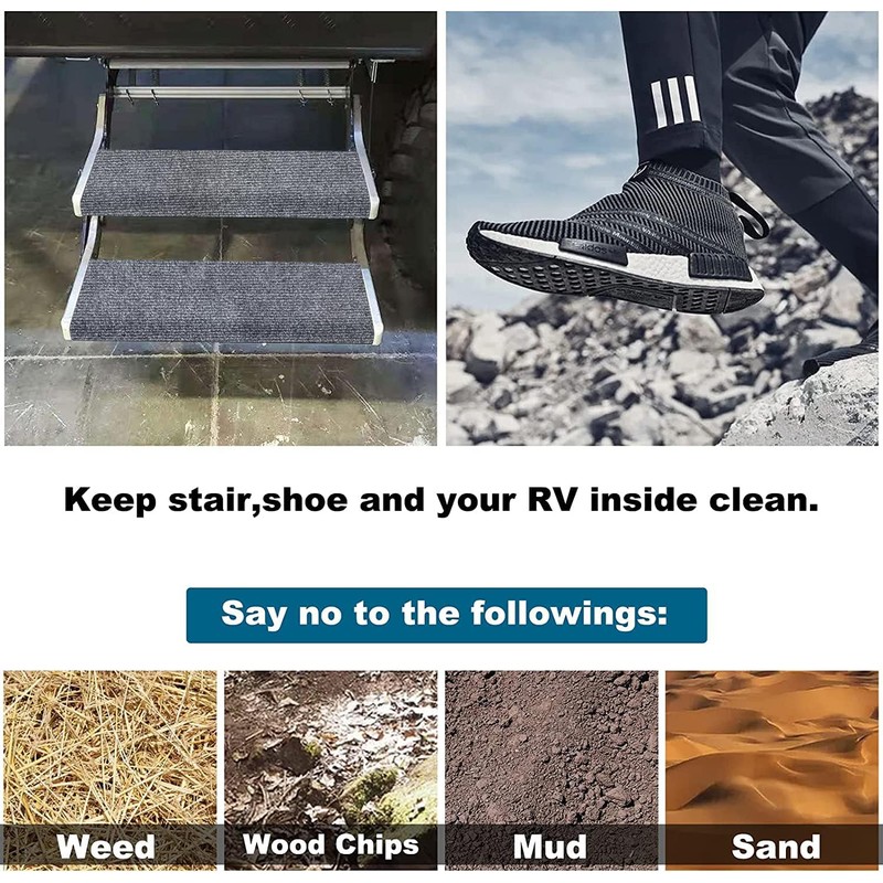 NEWFOM RV Step Covers 2 Pack, 18-23 Inch Wide RV