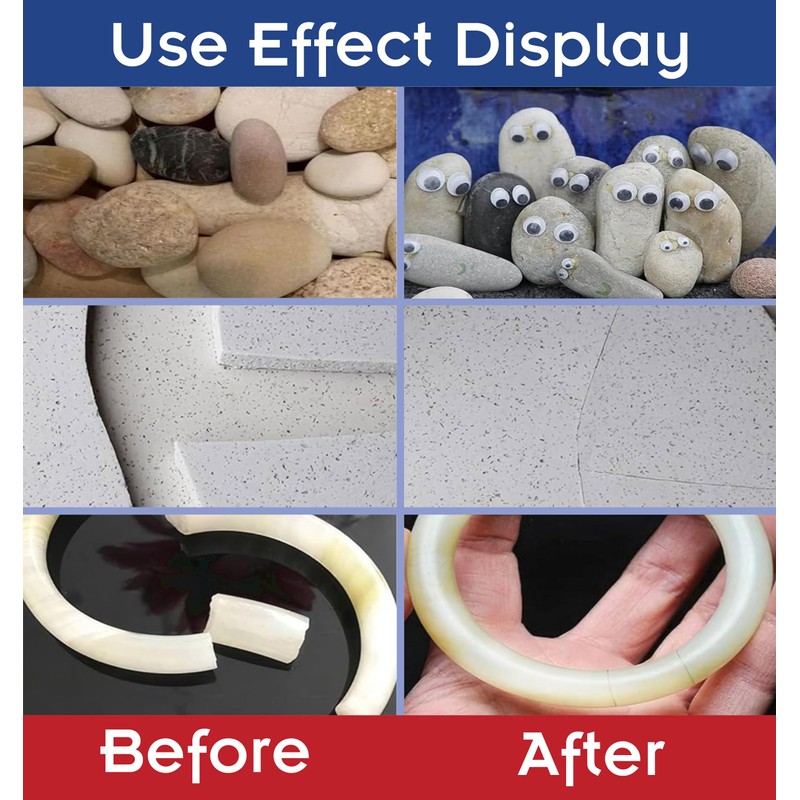 30g Stone Glue,Marble Glue,Super Instant Glue Bonding Between Stones,Glue for