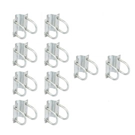 Purlin Bracket Clamps, Greenhouse Cross-Connector Adjustable U Bolt Fastening Clamps Fit 1x1¼ in Pipe, Carbon Steel Hothouse Pipe Fitting Clip for Awning Frame Top Rail Fence Scaffolding Piping 10PCS