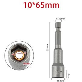 Nut Driver Socket 1PCS 10mm 1/4" Hex Shank Bit Socket Magnetic Nut Setter for Drills, Nut Driver, and Impact Socket Adapter