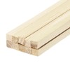 Sourcing Map Square Wooden Dowel Rod, 10"x0.2"x0.2" Unfinished Hardwood Stick