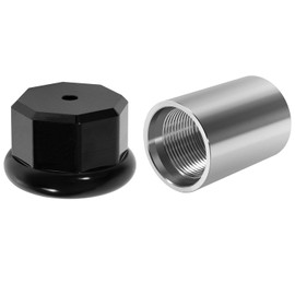 Manicar 1-1/4" Female Well Point Drive Coupling & 1695 Malleable Well Point Drive Cap, Heavy Duty Pipe Fittings Compatible with MFG DRCOUP 125