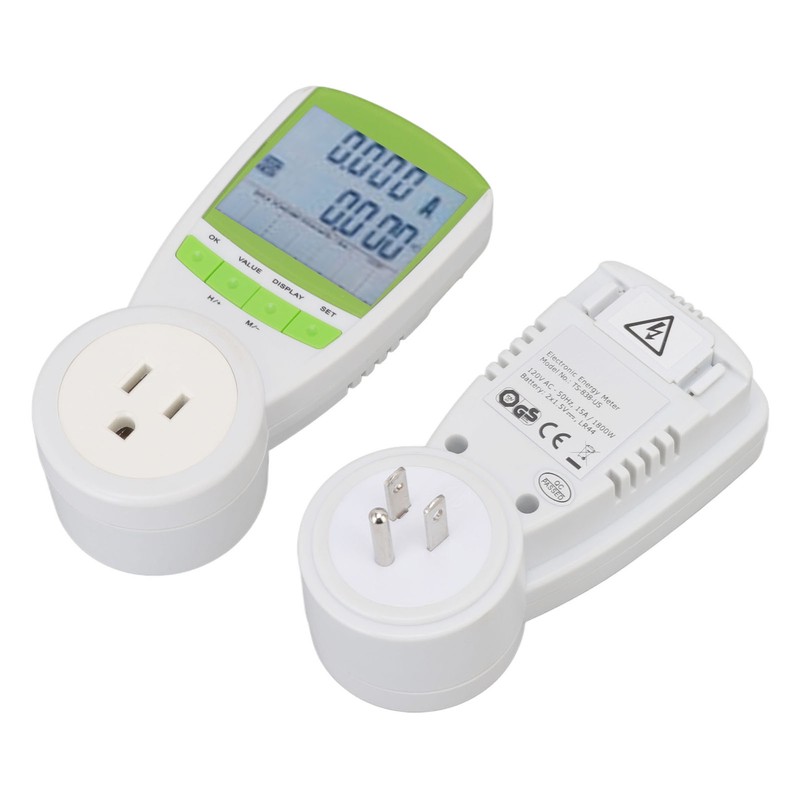 Watt Meter ABS 15A with Digital LCD Power Consumption Monitor