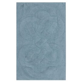 Castle Hill Tuft Twisted 220 GSF Non Skid Back Bath Rug 21 x 34 - Light Blue