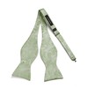 HISDERN Men's Bow Tie Floral Self Bow Tie and Pocket