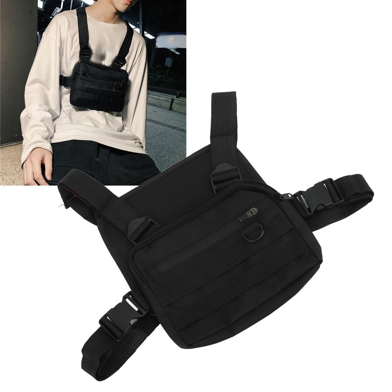 Chest Rig Waterproof Oxford Cloth Adjustable Shoulder Strap Pouch Vest