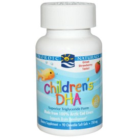 Nordic Naturals Nordic Naturals Children's DHA Capsules, 250 mg,Strawberry, 90-Count