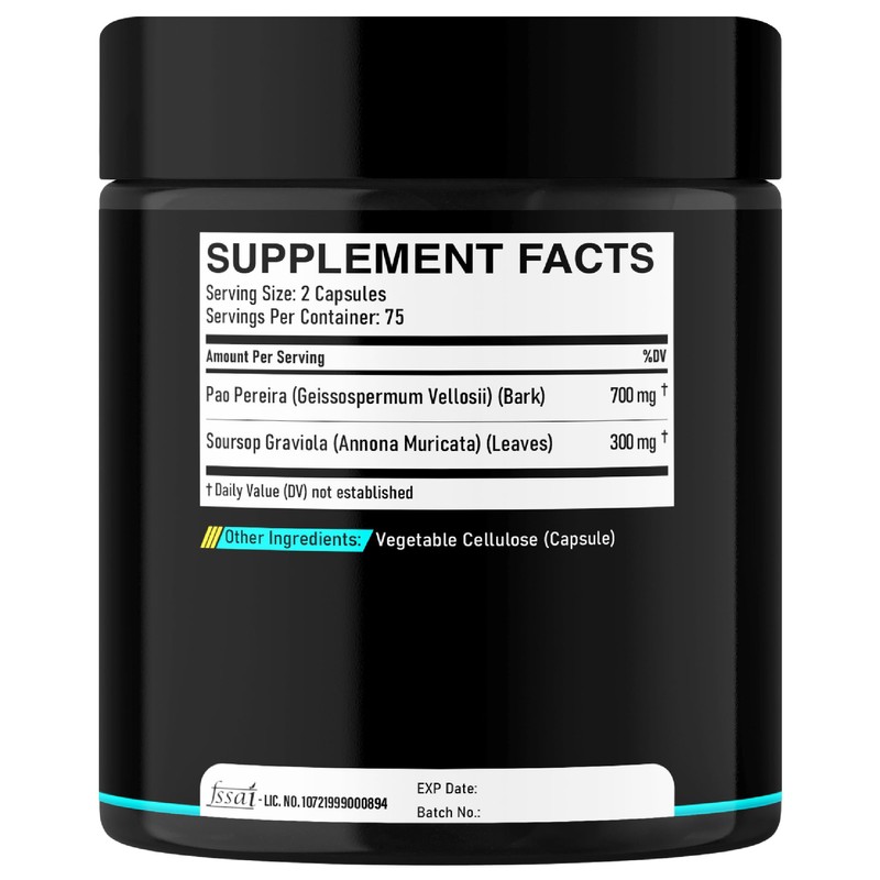 DEDICAD Pao Pereira Bark Extract and Graviola Soursop - Advanced