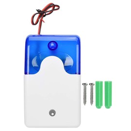 12V Wired Indoor, Siren Sound Alarm LED Warning Audible and Aisual Anti Theft Alarms for Home Security System
