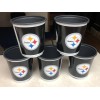 Summit Plastic 5 Pittsburgh Steelers Janorpot Plant Pots 2.5 Quart