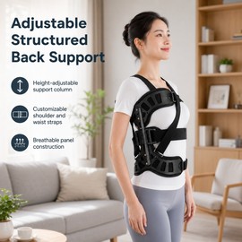 Adjustable Spinal Support Brace for Post-Surgical Recovery – Lightweight Breathable Back Support for Daily Wear