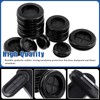 Glarks 43Pcs 10 Size Oval and Round Rubber Grommets Set,