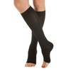 Relaxsan M1050A (Black, Size 3) Knee High Socks Cotton Open
