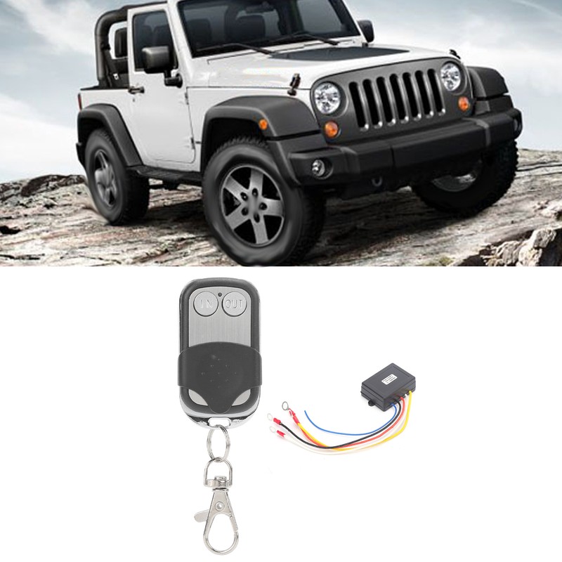 12V Winch Wireless Remote Control Set 434MHz 50ft Long Range