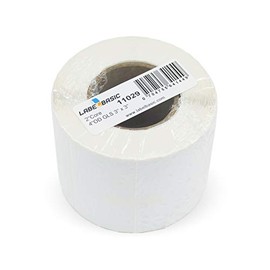 LabelBasic Glossy Inkjet Labels 3" x 3" for Epson TM-C3500, TM-C3400, Primera LX500 and LX400, 400 Labels/Roll on a 2 Inch Core